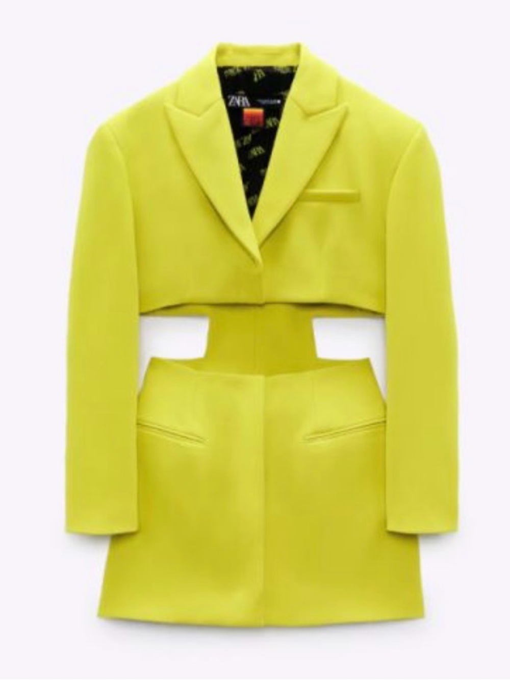 Zara x Purple Magazine Neon Cut Out Blazer Dress - Picture 8 of 8